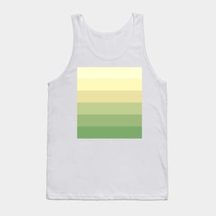 Stripes - Gradient - Dark to Light green and yellow Tank Top